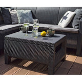 Corfu II Relax L Shape Corner Outdoor Sofa Set Graphite
