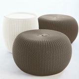 Cozy Pouf Ottoman Patio Set Harvest Brown + FREE DELIVERY