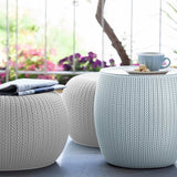 Cozy Pouf Ottoman Patio Set Cloudy Grey + FREE DELIVERY