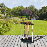 Corner Garden Tool Rack Black