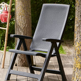 Montreal Folding Recline Garden Chair Graphite