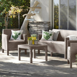 Orlando Outdoor 3 Sofa Set Cappuccino