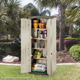 Compact Vertical Shed 2 x 2.5 Feet Olive