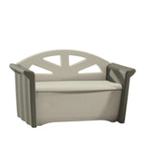 Patio Storage Bench Olive