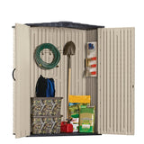 Small Vertical Shed 5 x 2 Feet Sand (DISPLAY SET)