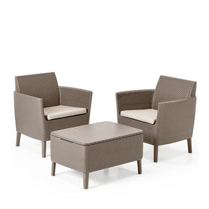 Salemo Balcony Sofa Set Cappuccino