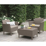 Salemo Balcony Sofa Set Cappuccino