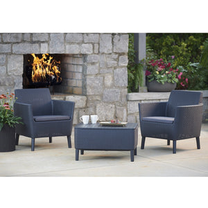 Salemo Balcony Outdoor Sofa Set Graphite