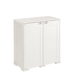 Simplex Low Cabinet - 3 Compartments Cream