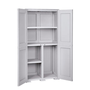 Simplex Tall Cabinet 5 Compartments Grey + Free Delivery