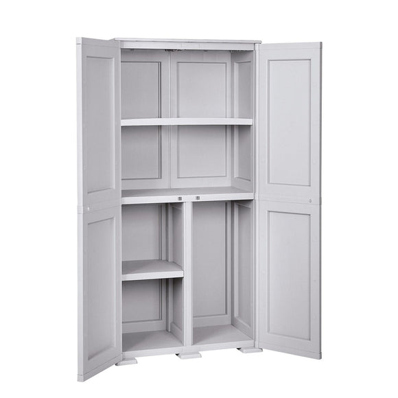 Simplex Tall Cabinet 5 Compartments Grey + Free Delivery