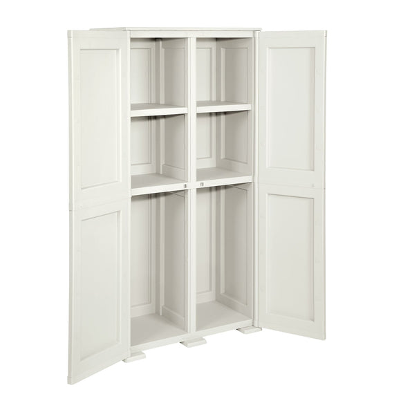 Simplex Tall Cabinet 6 Compartments Cream