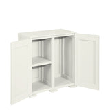 Simplex Low Cabinet - 3 Compartments Cream