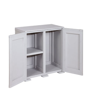 Simplex Low Cabinet - 3 Compartments Grey