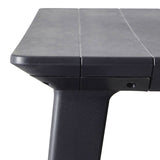 Long Lima Table + 8 Tisara Chairs Graphite (Free Delivery)