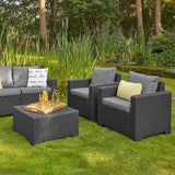 California Armchair Set Graphite