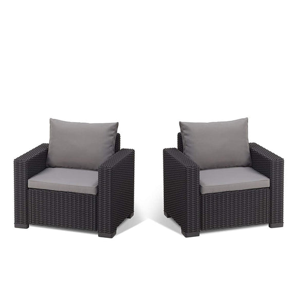 California Armchair Set Graphite