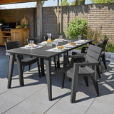 Lima Long Dining Table + 8 Ibiza Chairs (FREE DELIVERY)