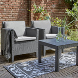 Chicago Balcony Sofa Set Graphite