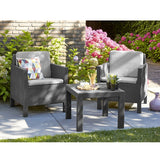 Chicago Balcony Sofa Set Graphite