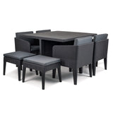 Columbia 9Pc Outdoor Dining Set Graphite (DISPLAY SET)