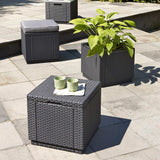 Cube Storage Side Table Graphite