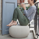 Cozy Pouf Ottoman Patio Set Harvest Brown + FREE DELIVERY