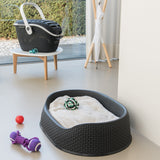 Pet Sleeping Basket M Grey