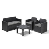 Alabama Outdoor Sofa Set Graphite [AS-IS] Display + Free Delivery