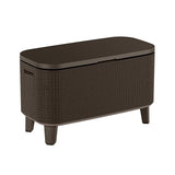 Bevy Bar Cooler Box and Side Table Brown