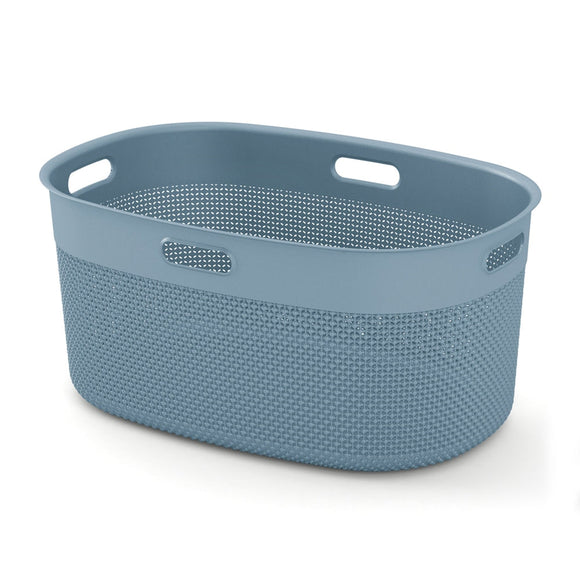 Filo Laundry Basket 45L Stone Blue