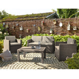 Victoria Outdoor Sofa Set Brown + Free Delivery