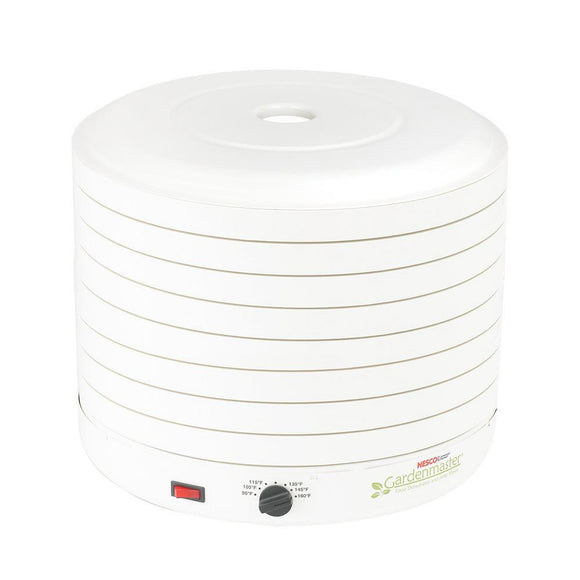 Nesco Gardenmaster 8-Tray White Expandable Food Dehydrator with Recipe Book