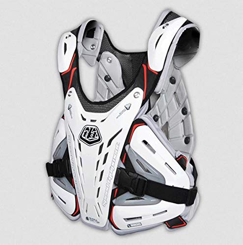 Troy Lee Designs CP 5900 Adult Roost Guard MX Motorcycle Body Armor – White / Medium