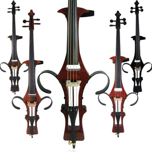 Leeche Handmade Professional Solid Wood Electric Cello 4/4 Full Size Silent Electric Cello-Soul