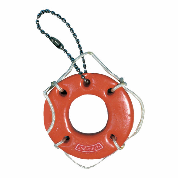Jim-Buoy 87 Floating Life Ring Key Chain – White – 87