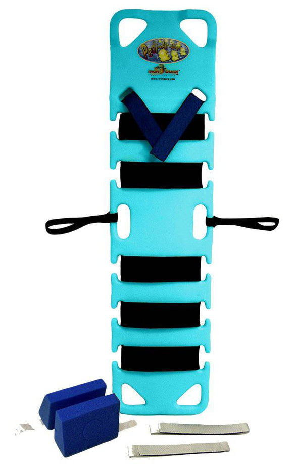 Iron Duck 35840-Teal Pedi Air Align Complete Pediatric Spinal Immobilization Backboard with Patented Dual Plane Head Drop System Includes Straps Head Blocks and Carry Case