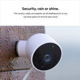 Google Nest Cam Outdoor – Weatherproof Outdoor Camera for Home Security – Surveillance Camera with Night Vision – Control with Your Phone