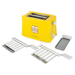 Nostalgia 4-Slice Yellow Wide Slot Grilled Cheese Toaster