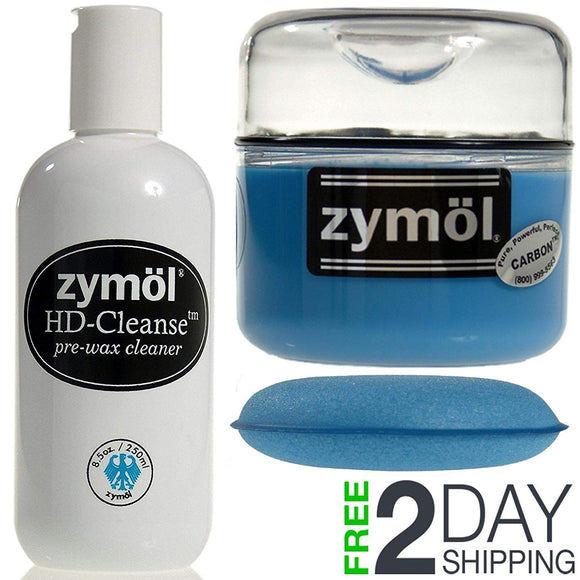 Zymol HD Cleanse Pre-Wax Cleaner & Carbon Wax Combo Kit