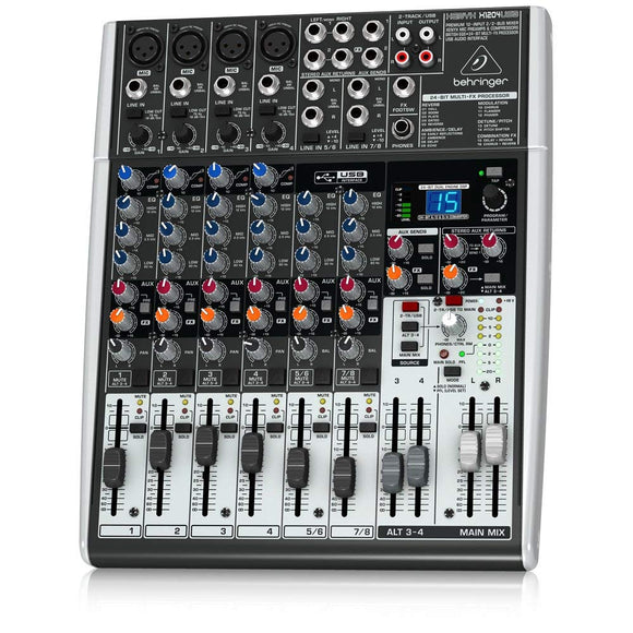 Behringer Xenyx X1204USB Premium 12-Input 2/2-Bus Mixer with USB/Audio Interface