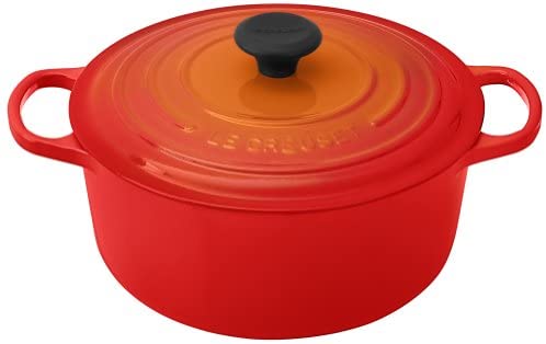Le Creuset Enameled Cast Iron Signature Round Dutch Oven, 5.5 qt., Flame